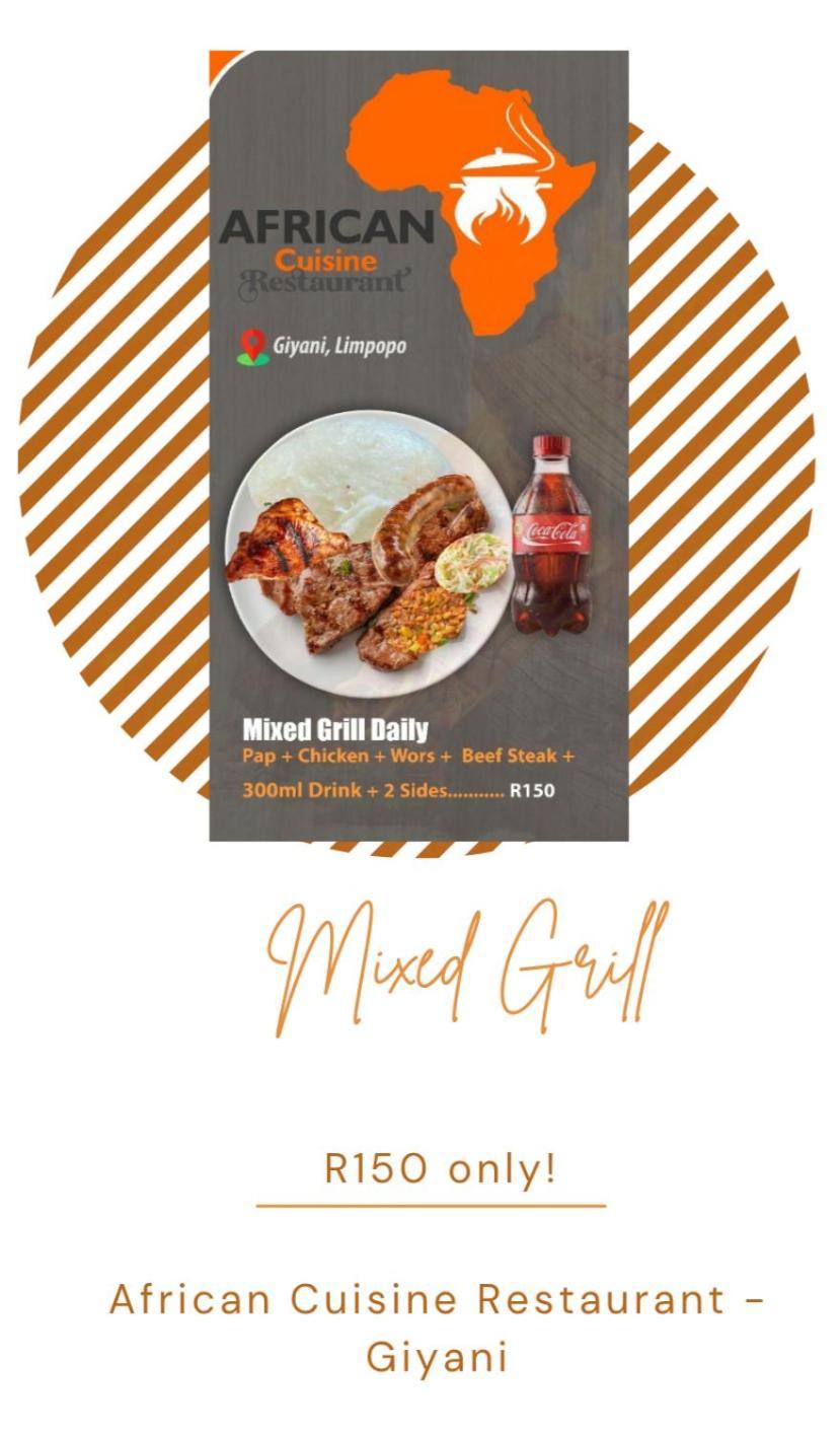African Cuisine Restaurant Bed and Breakfast Giyani Εξωτερικό φωτογραφία